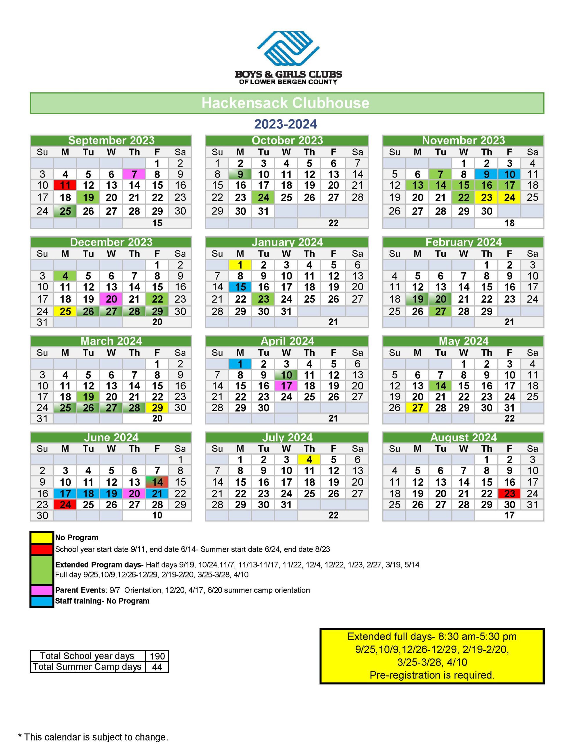 Hackensack Public Schools Calendar